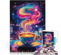Jigsaw Puzzles 1000 Piece for teenagers Cosmic Coffee Spiele Spielzeug Geschenk Die Liebe zwischen Paaren stärken38x52cm