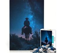 Jigsaw Puzzles 1000 Piece for Teenagers Cosmic Cowboy Journey, Educational Games, Precision Cutting, Great Gift for Gaming 38x26cm