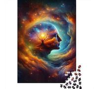 Jigsaw Puzzles 1000 Piece for Teenagers Cosmic Mind Art Print-2 Teenager Puzzles Hands-on Game Improve Memory Gifts for Friends And Family 52x38cm/1000pcs