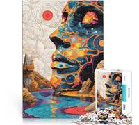 Jigsaw Puzzles 1000 Piece for teenagers Cosmic Mindscape Staycation: Zeit totschlagen mit passendem Poster und Quizblatt52x38cm