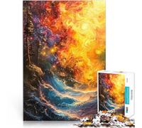 Jigsaw Puzzles 1000 Piece for teenagers Cosmic Sovereignty Stressabbau-Spielzeug Wunschliste mit dem Weihnachtsmann38x26cm