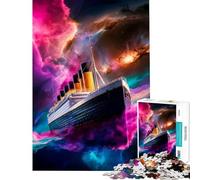 Jigsaw Puzzles 1000 Piece for Teenagers Cosmic Titanic Brain Teaser Game Learning Educational Toys Great Gifts for Games Home Art Decor (Size 38x52cm)