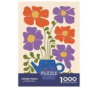 Jigsaw Puzzles 1000 Piece for Teenagers Crazy Plant Lady Floral Illustration Adult Puzzles Hands-on Game Perfect Decoration Great Gift for Gaming 38x26cm/1000pcs