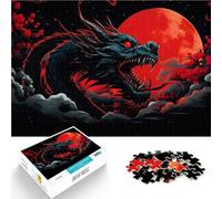 Jigsaw Puzzles 1000 Piece for teenagers Crimson Eclipse Herausforderndes Spiel Tolle Geschenke und Spielzeuge52x38cm