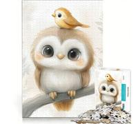 Jigsaw Puzzles 1000 Piece for Teenagers Cute Owl And Bird, Impossible Game, Parent-child Interaction, Christmas Birthday Gifts 50x75cm