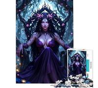 Jigsaw Puzzles 1000 Piece for Teenagers Dark Forest Queen Fun Activities at Home Learning Educational Fun Games Suitable for Ages 14 And Up (38x26cm)