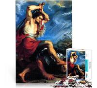Jigsaw Puzzles 1000 Piece for teenagers David Slaying Goliath Stressabbau mit vollständig ineinander greifenden, zufällig geformten Teilen52x38cm
