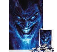 Jigsaw Puzzles 1000 Piece for Teenagers Demonic Grin 1000 Jigsaw Puzzle Relax Games Great Gifts for Games Home Art Decor (38x52cm)
