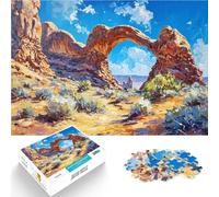 Jigsaw Puzzles 1000 Piece for teenagers Desert arches and natural Für Familienspaß Geburtstagsgeschenk, Geschenke, Wandkunst38x26cm