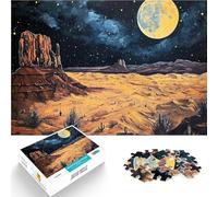 Jigsaw Puzzles 1000 Piece for teenagers Desert night sky with a fu Quizspiel denn eignet sich ideal als Geschenk für die ganze Familie52x38cm