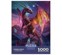 Jigsaw Puzzles 1000 Piece for Teenagers Dragon Around The Crystal Jigsaw Puzzle Relaxing Games Wall Decoration Gifts for Friends And Family 70x50cm/1000pcs