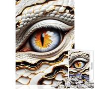 Jigsaw Puzzles 1000 Piece for Teenagers Dragon Eye Close-up Fun Group Bonding Activity Indoors Memorable Festive Present Option (50x75cm)