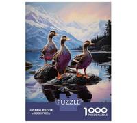 Jigsaw Puzzles 1000 Piece for Teenagers Ducks in The Lake Jigsaw Puzzle Fun Games Perfect Decoration Gifts for Friends And Family 70x50cm/1000pcs
