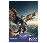 Jigsaw Puzzles 1000 Piece for Teenagers Eagle Fantasy Art Print-4 Jigsaw Puzzle Fun Games Perfect Decoration Gifts for Friends And Family 38x26cm/1000pcs