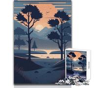 Jigsaw Puzzles 1000 Piece for Teenagers Echoes of Nature Beautiful Design Game Improve Memory Birthday Gift Size 38x26cm