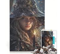 Jigsaw Puzzles 1000 Piece for Teenagers Enchanted Female Wizard, Fun Games, Challenging To Complete, Deal As Gifts for The Whole Family 50x75cm