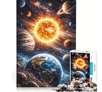 Jigsaw Puzzles 1000 Piece for Teenagers Epic Solar System, Fun Games, Challenging To Complete, Deal As Gifts for The Whole Family 38x26cm