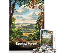 Jigsaw Puzzles 1000 Piece for Teenagers Epping Forest Landscape Practical Game for The Whole Family DIY Toys Every Piece Is Unique - (26X38cm)