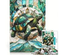Jigsaw Puzzles 1000 Piece for Teenagers Eternal Kintsugi Tortoise, Fun Games, Challenging To Complete, Deal As Gifts for The Whole Family 38x26cm