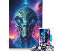 Jigsaw Puzzles 1000 Piece for Teenagers Extraterrestrial Alien, Fun Games, Challenging To Complete, Deal As Gifts for The Whole Family 38x26cm