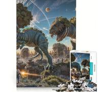 Jigsaw Puzzles 1000 Piece for Teenagers Extraterrestrial Dinos, Fun Games, Challenging To Complete, Deal As Gifts for The Whole Family 38x26cm