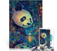 Jigsaw Puzzles 1000 Piece for teenagers Fantasy colorful panda Analyse und Logik Einzigartige Wohndekoration und Geschenke75x50cm