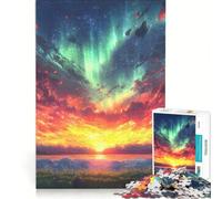 Jigsaw Puzzles 1000 Piece for Teenagers Fantasy Sunset Landscape, Fun Games, Challenging To Complete, Deal As Gifts for The Whole Family 38x52cm