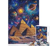 Jigsaw Puzzles 1000 Piece for Teenagers Galactic Pyramids Cosmic Odyssey Relaxing Games Analysis And Logic Toy Wall Decor Unique Birthday And Xmas Gifts (50X75cm)