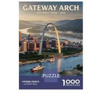 Jigsaw Puzzles 1000 Piece for Teenagers Gateway Arch National Park Adult Puzzles Relax Games But Fun And Humorous Challenging To Complete 52x38cm/1000pcs