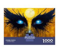 Jigsaw Puzzles 1000 Piece for Teenagers Glowing Eyes Abstract Art Adult Puzzles Hands-on Game Perfect Decoration Great Gift for Gaming 70x50cm/1000pcs