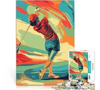 Jigsaw Puzzles 1000 Piece for teenagers Golf Herausforderndes Spielspielzeug denn eignet sich ideal als Geschenk für die ganze Familie75x50cm