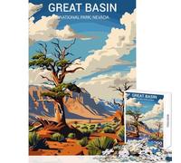 Jigsaw Puzzles 1000 Piece for Teenagers Great Basin National Park Fun Group Bonding Activity Indoors Memorable Festive Present Option (38x26cm)