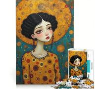 Jigsaw Puzzles 1000 Piece for Teenagers Gustav Klimt And Tim Burton, Educational Games, Pattern Assembly, Artists' Collection, Fine Arts 50X75CM