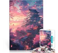 Jigsaw Puzzles 1000 Piece for teenagers Himeji Castle Sunset 4 Familienspaß eignet sich ideal als Geschenk für die ganze Familie52x38cm