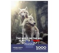 Jigsaw Puzzles 1000 Piece for Teenagers Hungry Wolf On The Hill Adult Puzzles Relax Games Pattern Assembly Great Gift for Gaming 70x50cm/1000pcs