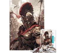 Jigsaw Puzzles 1000 Piece for Teenagers in The War Soldier Spartan Brain Teaser Game Learning Educational Toys Great Gifts for Games Home Art Decor (Size 38x26cm)