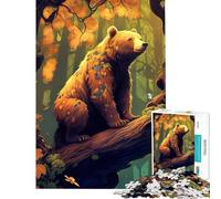 Jigsaw Puzzles 1000 Piece for Teenagers Into The Wild BearKing Fun at Home Activities, Birthday Present Impossible Game for 14+ Puzzle Game Offered (50x75cm)