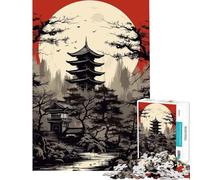 Jigsaw Puzzles 1000 Piece for Teenagers Japanese Landscapes Fun Activities at Home Learning Educational Fun Games Suitable for Ages 14 And Up (38x52cm)