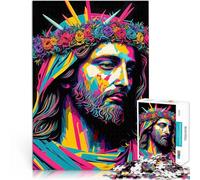 Jigsaw Puzzles 1000 Piece for teenagers jesus christ loves us Spielspielzeug denn eignet sich ideal als Geschenk für die ganze Familie75x50cm