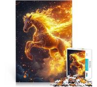Jigsaw Puzzles 1000 Piece for teenagers Kirin Fiery Horse learning educational 50x75cm is ideal as gifts for the whole family for Age 14