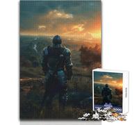 Jigsaw Puzzles 1000 Piece for Teenagers Knights Dawn Soothing Relaxing Leisure Time Accurate Interlock Precision Toy Size 50x75cm