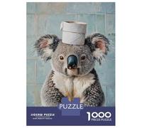 Jigsaw Puzzles 1000 Piece for Teenagers Koala in A Hat Teenager Puzzles Hands-on Game Wall Decoration Challenging To Complete 52x38cm/1000pcs