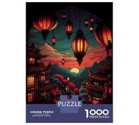Jigsaw Puzzles 1000 Piece for Teenagers Lanterns Light Adult Puzzles Relaxing Games Pattern Assembly Birthday Present, Gifts, 52x38cm/1000pcs