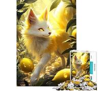 Jigsaw Puzzles 1000 Piece for Teenagers Lemon Fox in Orchard Fun Activities at Home Learning Educational Fun Games Suitable for Ages 14 And Up (38x26cm)