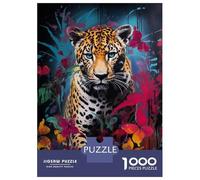 Jigsaw Puzzles 1000 Piece for Teenagers Leopard Banksy Graffiti Puzzle for Adults Toy Wall Decor Difficult Challenge Challenging To Complete 70x50cm/1000pcs