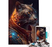 Jigsaw Puzzles 1000 Piece for Teenagers Leopard Cheetah Jag Fancy Brain Teaser Game Learning Educational Toys Great Gifts for Games Home Art Decor (Size 50x75cm)