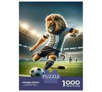 Jigsaw Puzzles 1000 Piece for Teenagers Lion Soccer Jersey for Men Jigsaw Puzzle Fun Games Perfect Decoration Gifts for Friends And Family 38x26cm/1000pcs