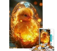 Jigsaw Puzzles 1000 Piece for Teenagers Little Chick Egg Rebirth Help The Brain Exercise Home Art Decor Practical Game for Ages 14 And over (50x75cm)