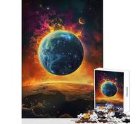 Jigsaw Puzzles 1000 Piece for Teenagers Looking Earth from Mars Educational Toy Great Gift for Games Practical Game Educational Challenge Size 38x52cm
