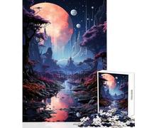 Jigsaw Puzzles 1000 Piece for Teenagers Lunar Fantasy Realm Home Decoration Toys Funny Gift Practical Game Every Piece Is Unique - Size 38x52cm
